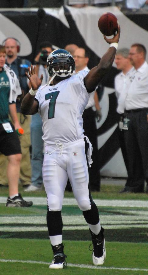 Following his release from prison, the Philadelphia Eagles signed Vick where he played from 2009-2013