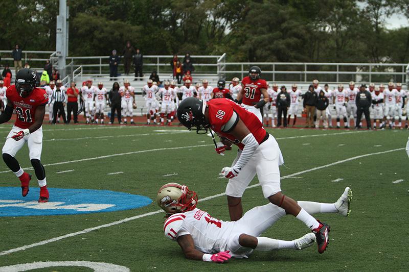 Despite a strong performance from the Cal U defense, IUP’s running game was
too strong for the Vulcans in last Saturday’s Coal Bowl loss to the Crimson Hawks