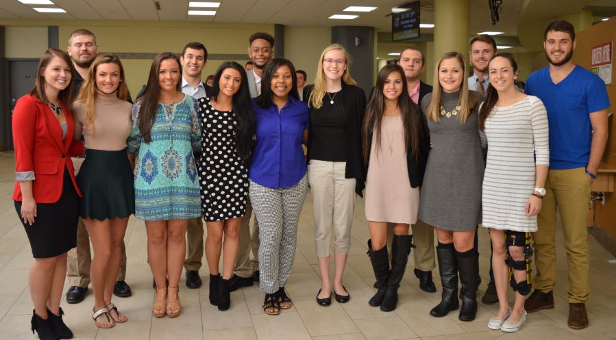 The 2016 homecoming court candidates before the official court was announced.