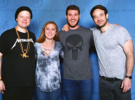 Jonathan Hershey and Jessica Crosson meet Daredevil stars, Elden Henson and Charlie Cox.