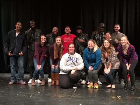 Members from the Student Activities Board with Kazual.