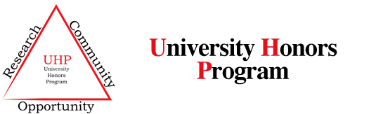 The University Honors Program Senior Honors Thesis Project Presentation schedule, April 24 - 25, 2017