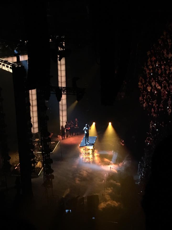 The view of Chance The Rapper from my seat at PPG Paints Arena.