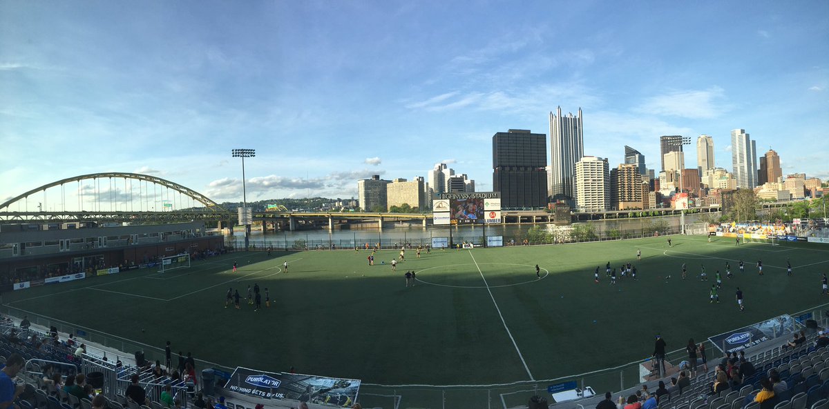 Highmark Stadium in Station Square, Pittsburgh.