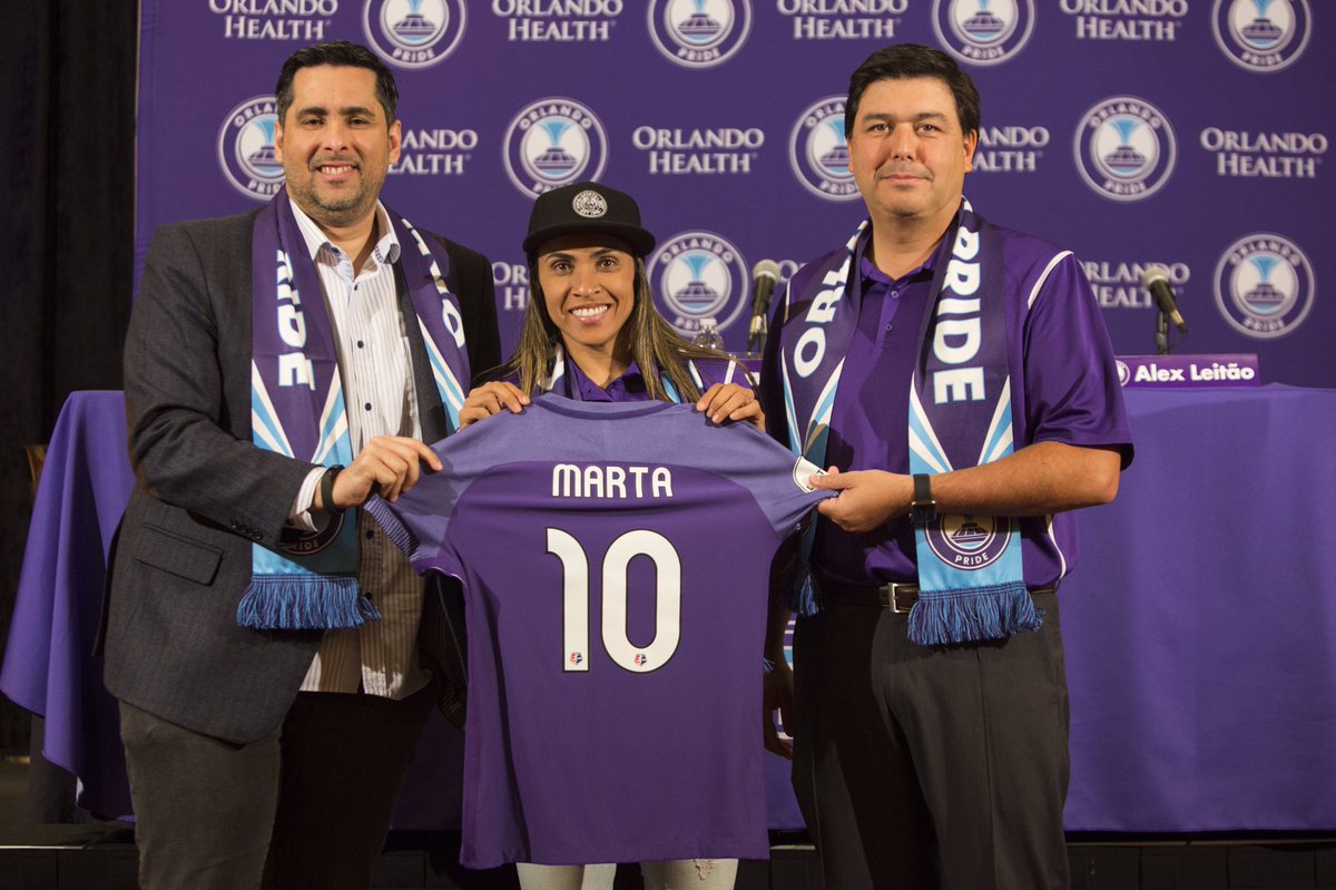 Photo of Marta of the Orlando Pride courtesy of the Associated Press.