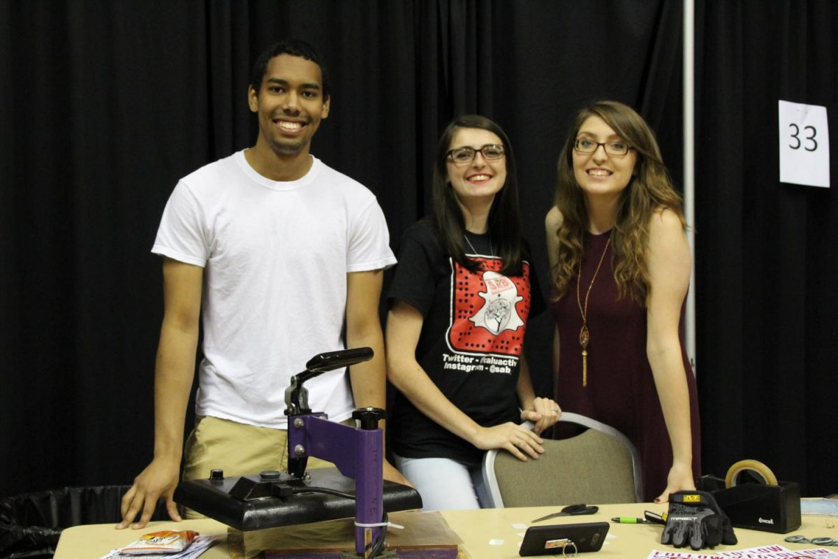 Member of S.A.B. take part in the Cal U Health Fair.