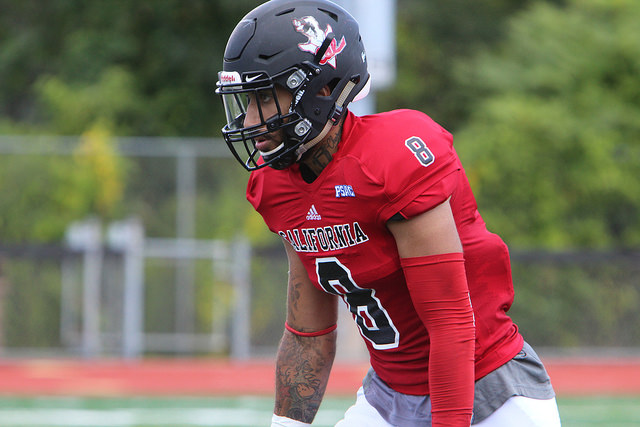 Photo: Tom Greene, wide receiver for California University of Pennsylvania.