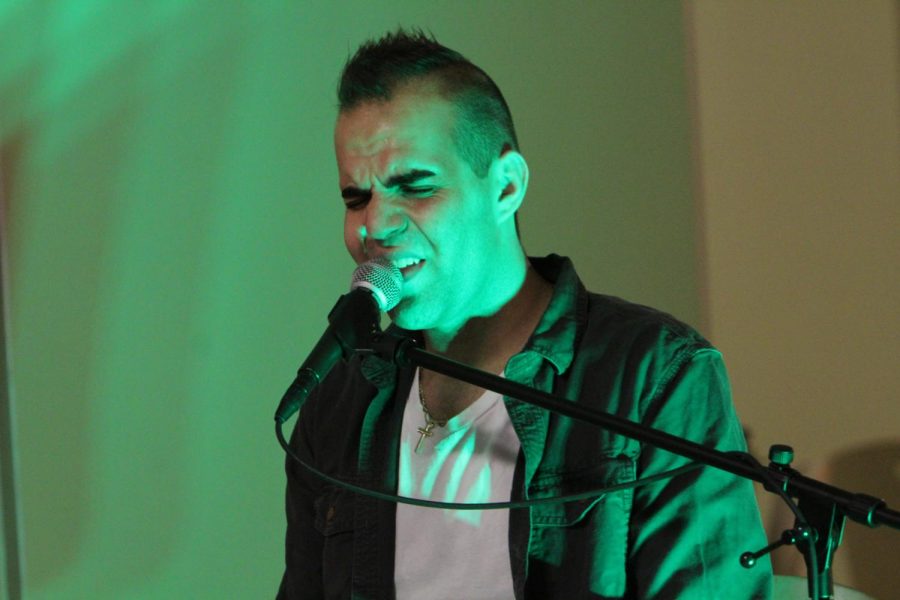 Nick Barilla performs at Underground Cafe on Oct. 12.