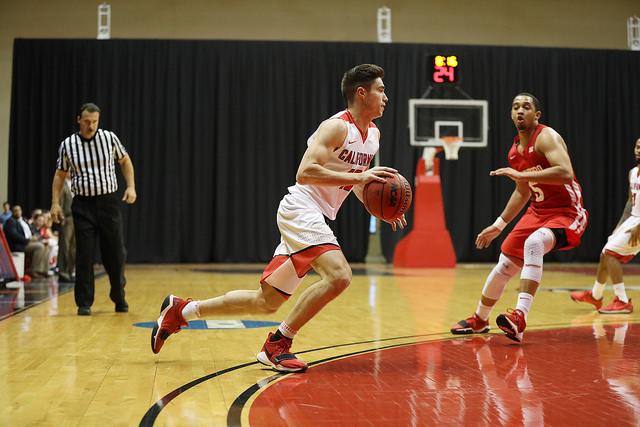 Photo of sophomore guard Jordan Gessner courtesy of Jeff Helsel, SAI.