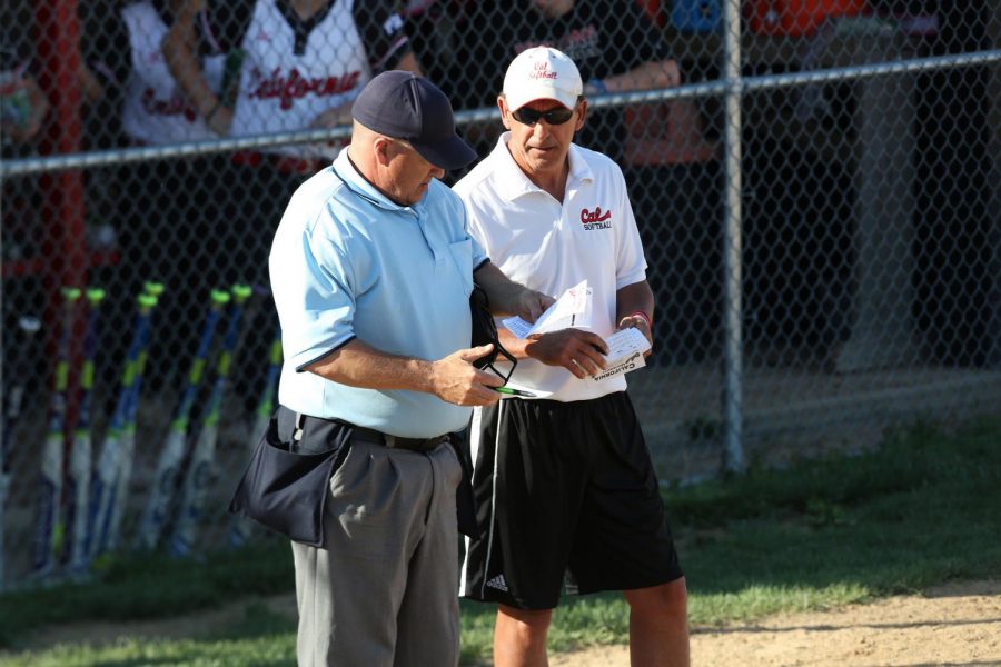 Photo of California University of Pennsylvania softball head coach Rick Bertagnolli courtesy of Jeff Helsel, SAI.
