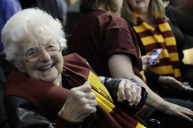 Photo of Sister Jean courtesy of David Goldman/Associated Press.