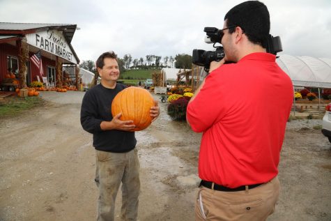 (Sept. 26, 2018) CUTV Reporter Tom Caton interviews Mr. Duda at Duda's Farm in Brownsville, Pa.