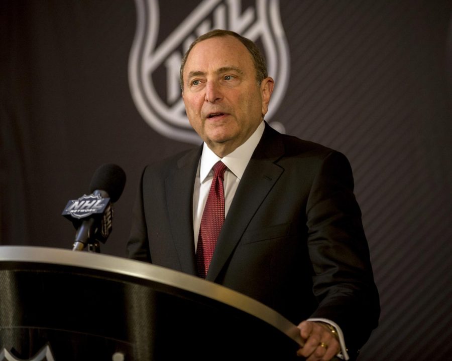 NHL+commissioner+Gary+Bettman+announces+Seattle+as+the+home+of+the+leagues+32nd+franchise%2C+Tuesday%2C+Dec.+4%2C+2018%2C+at+the+Board+of+Governors+annual+meeting+in+Sea+Island%2C+Ga.