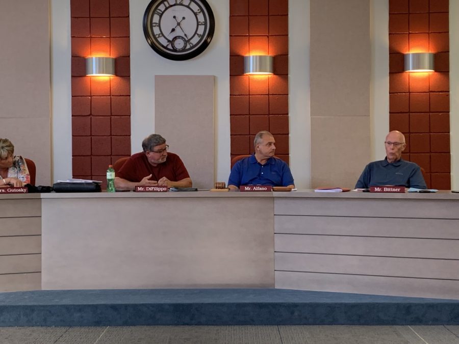 California Borough Council members at the monthly meeting, August 8, 2019
