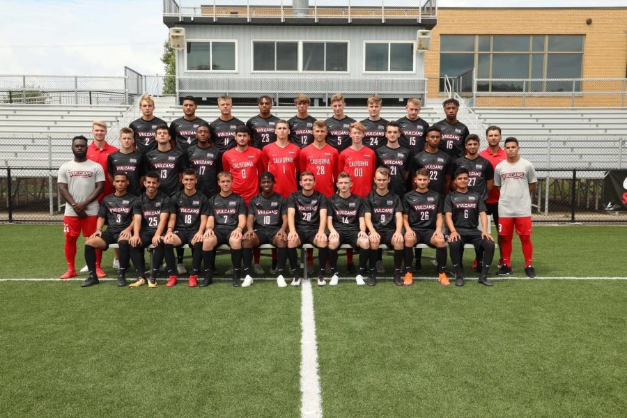 Cal U mens soccer team, Fall 2019