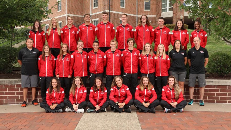 Cal U mens and womens cross country team portrait, Fall 2019