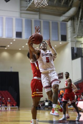 Junior Brent Pegram surpassed 1,000 career points at Cal U on Feb. 19, 2020. Pegram becomes the first 1,000-pt. scorer since Borris Mesnager (2003-06) accomplished the feat.