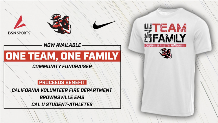 Athletics launches One Team One Family fundraiser to benefit local fire dept., EMS, and Cal U student-athletes
