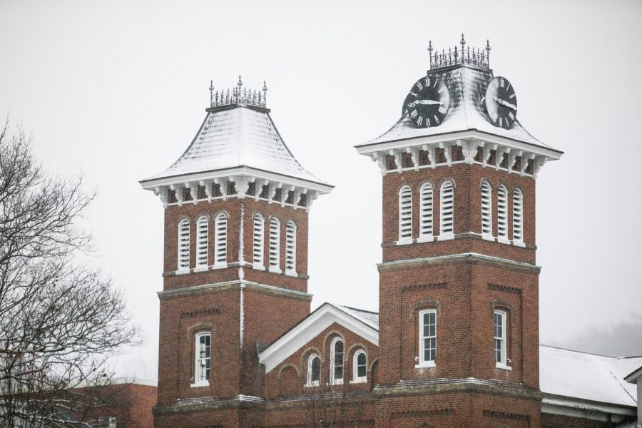 Old Main, California University of Pennsylvania, Dec. 1, 2020.