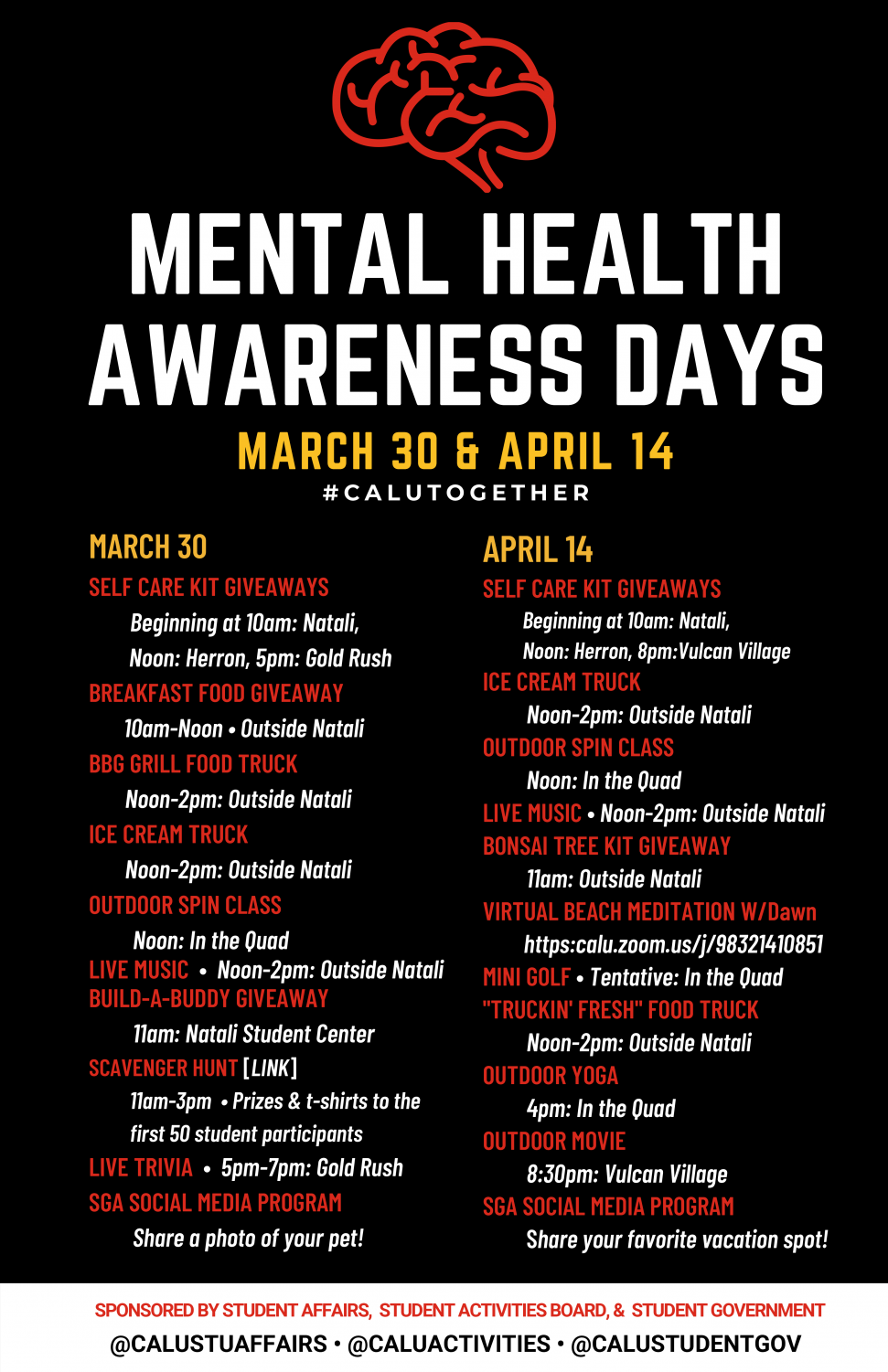 "Mental Health Awareness Days" at Cal U to include outdoor activities