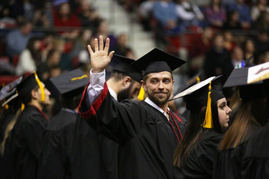 California University of Pennsylvanias 183rd Undergraduate Commencement ceremony, Convocation Center, Dec. 17, 2016. (Jeff Helsel / Cal Times)