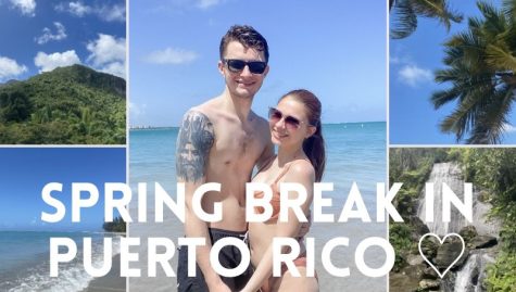 Cal U student Kaitlyn Collins and boyfriend Matthew Bean on Luquillo Beach in Puerto Rico, spring break 2022.
