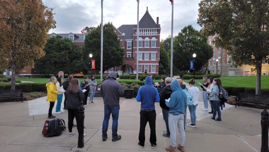 PennWest California Students and Staff gather early Wednesday, Sept. 28 for See You at the Pole