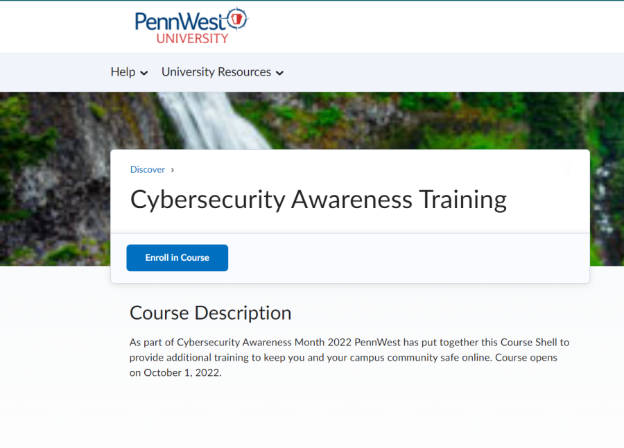 Cybersecurity Awareness Training available in D2L