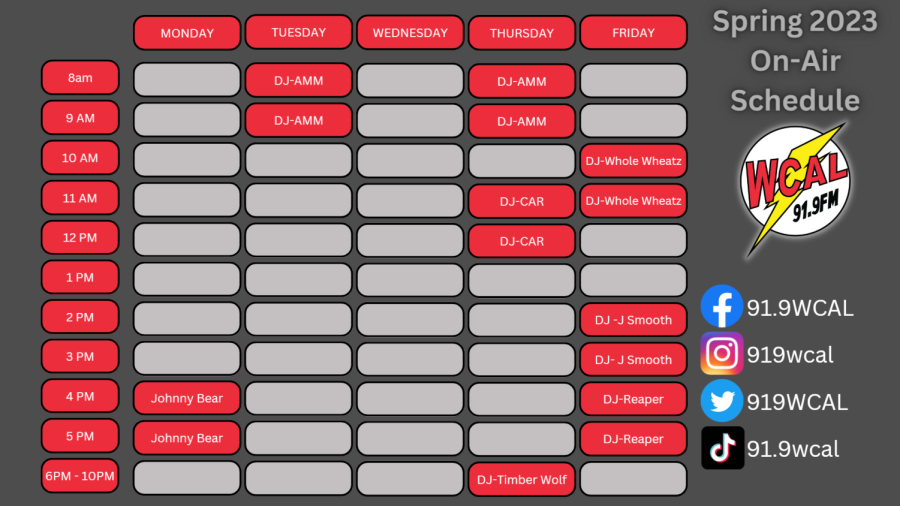 Spring+2023+On+Air+Schedule+for+WCAL