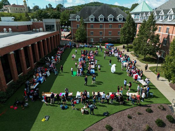 Vulcan Drones capture the Club and Org Fair on Thursday, Sept. 14