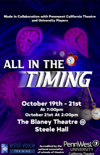 PennWest California Theatres New Show, All in the Timing