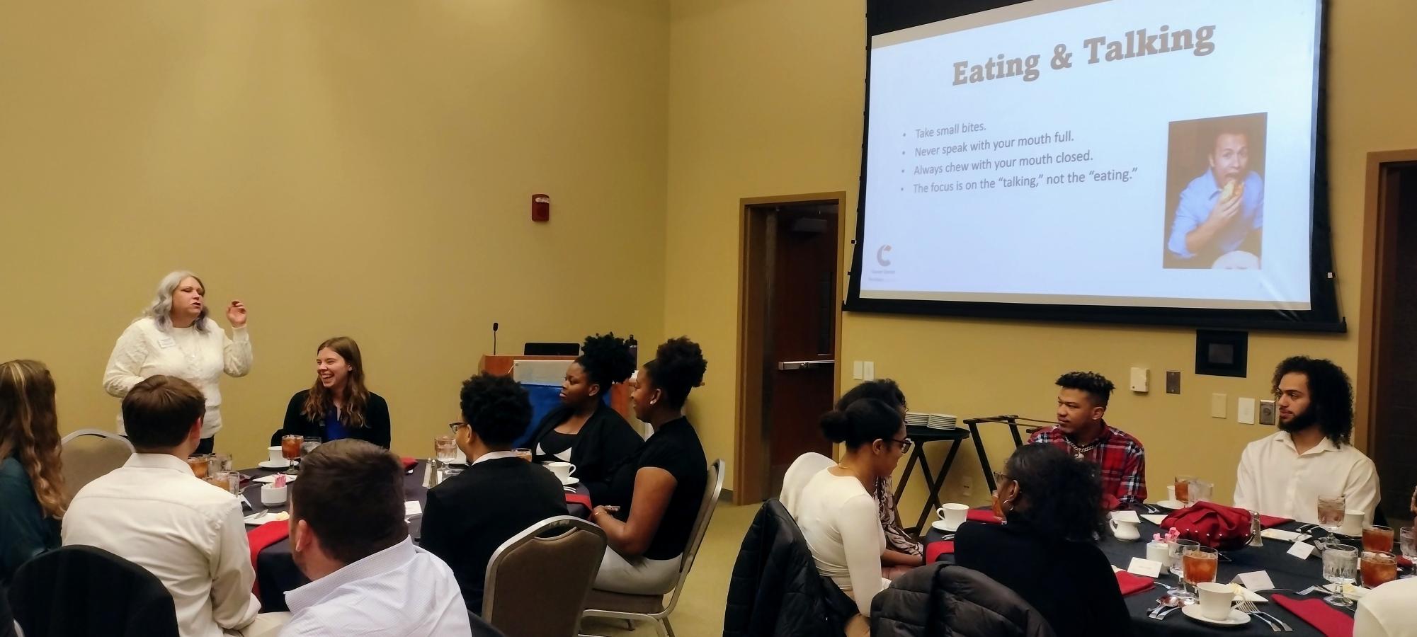 DECAs Etiquette Dinner Sponsored by Enterprise Mobility and the Career Center