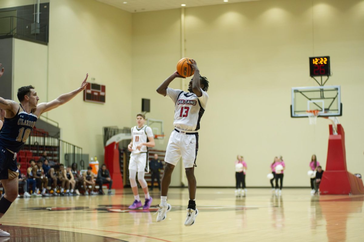 Donald Whitehead shooting the ball