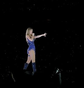 Taylor Swift performing at Acrisure Stadium in Pittsburgh, PA in 2023.