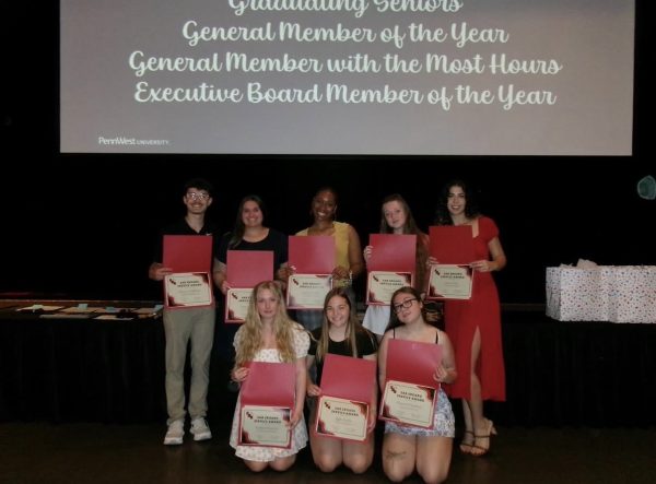The Student Activities Board Executive Board members are recognized together.
